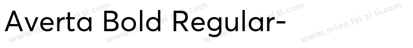 Averta Bold Regular字体转换